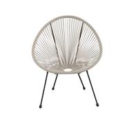 Silla de jardín acapulco color beige - conforama