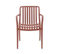 Silla de jardín amalia ii color rojo - conforama