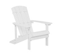 Silla De Jardín Blanca De Madera Sintética Resistente A La Intemperie Estilo Moderno Adirondack