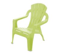 Silla de jardín para niños de plástico, color verde, robusta silla de jardín para niños pequeños, monobloque, silla infantil, silla de juegos, asiento apilable