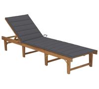 Silla de jardín plegable con reposeras, fabricada en madera de acacia maciza