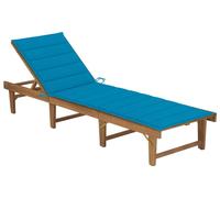 Silla de jardín plegable con reposeras, fabricada en madera de acacia maciza