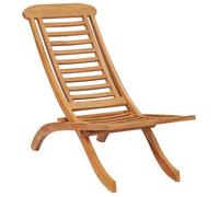 vidaXL Silla de jardín plegable madera maciza de teca 50x90x69 cm