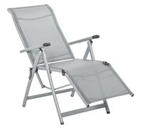 Silla de jardín plegable - Silla reclinable con 10 posiciones y tejido transpirable