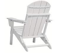 Silla de jardín - Silla Adirondack - Silla de jardín - Silla reclinable - Silla plegable - Juego de 2 - Plástico resistente a la intemperie