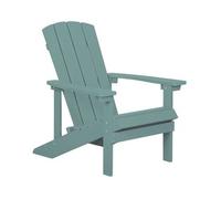 Silla De Jardín Turquesa De Madera Sintética Resistente A La Intemperie Estilo Moderno Adirondack