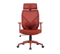 Silla de oficina airius color rojo - conforama