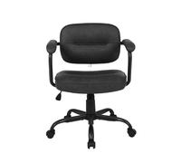 Silla de oficina alcántara color gris oscuro - conforama