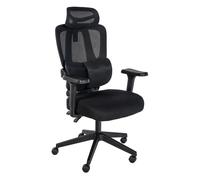 Silla de oficina altamont tela negro 52x67x117 cm
