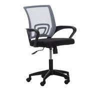 Silla de oficina CLP, color gris, con altura ajustable y giratoria