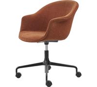GUBI Silla de oficina Bat Meeting Chair completamente tapizada Belsuede special fr dedar 133-patas negras