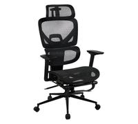 Silla de oficina beresford tela negro 72x68x114 cm