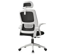 Silla de Oficina con Soporte Lumbar Giratoria Escritorio Sillon Ruedas Despacho casa salon habitacion ergonómica Gaming, escritorio, silla nordico tulipu NEGRO GRIS