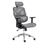 Silla de oficina deshler tejido de red gris 76x66x112 cm