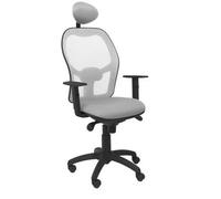 Silla De Oficina Ergonmica Mec.sincrnico Con Brazos Regulables, Malla Y Cabecero. Modelo Jorquera Tejido Bali