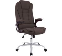 Silla de oficina ergonómica CLP, con capacidad de carga de 150 kg, modelo Thor, silla giratoria con diseño moderno | Color: marrón