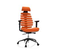 Silla De Oficina, Ergonómica Para Ordenador Ergo Line Ii Pro Tela Naranja