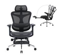 Silla de Oficina Ergonómica SIHOO Doro C300 Negra - Reposabrazos 3D Ajustables, Soporte Lumbar Autoajustable, Respaldo de Malla, Inclinación Inteligente - Nuevo