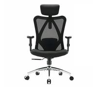 Silla de oficina ergonómica SIHOO M18 con soporte de 4 puntos y malla transpirable - Negro - Nuevo