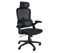 Silla de oficina garston microfibra negro 61.5x60.5x101.5 cm
