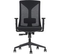Silla de oficina giratoria ergonómica HAGER, base de nailon, reposabrazos ajustables, respaldo de malla,