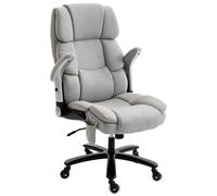 Silla de oficina HOMCOM, ergonómica, con reposabrazos plegables y soporte lumbar