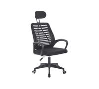 Silla de oficina Kneck reposacabezas regulable 106-116x58,5x56 cm Adec Black
