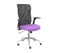 Silla De Oficina Minaya Respaldo Malla Negro. Asiento Bali Lila