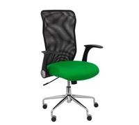 Silla De Oficina Minaya Respaldo Malla Negro. Asiento Bali Verde