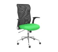Silla De Oficina Minaya Respaldo Malla Negro. Asiento Bali Verde Pistacho