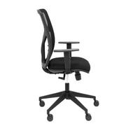 Silla De Oficina Motilla Malla Negra Asiento Bali Negro Brazo Regulable