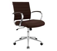 Silla de oficina oakland simil cuero marrón 62x57x90 cm