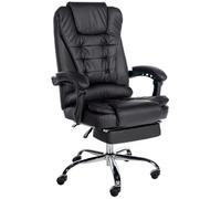 Silla De Oficina Oxygen Simil Cuero Negro 68x67x115 Cm Clp