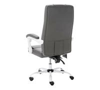 vidaXL Silla de oficina Root función masaje reclinable 112-121x60x64 cm Gris