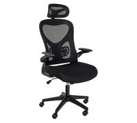 Silla de oficina roseburg tela negro 66x57x115 cm