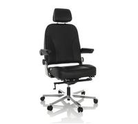 Silla De Oficina / Sillón Ejecutivo 24 Hours F Cuero Negro Hjh Office