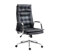 Silla de oficina sotira en cuero real 111x60x65 cm