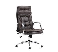 Silla de oficina sotira en cuero real 111x60x65 cm