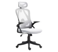 Silla de oficina taos tela gris 66x58x122 cm