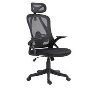 Silla de oficina taos tela negro 66x58x122 cm