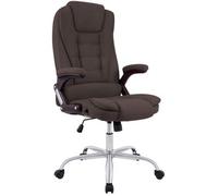 Silla de oficina ergonómica CLP, con capacidad de carga de 150 kg, modelo Thor, silla giratoria con diseño moderno | Color: marrón