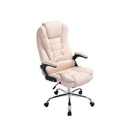 Silla de oficina thor simil cuero crema 78x69.5x113 cm