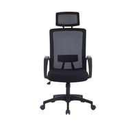 Silla de oficina WINNIPEG negro silla de dirección giratoria silla de malla