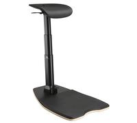 Maclean MC-872 Silla de Oficina Multifuncional ergonómica para Trabajar en posición de pie y Sentado, Taburete de Oficina MAX. 125 kg. Altura Ajustable de 615 mm hasta 1180 mm.