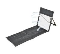 Silla de playa con asiento plegable con colchoneta | Tumbonas de jardín ventiladas para adultos, niños y familias, junto a la piscina, al aire libre, camping, picnic