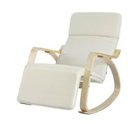 Silla de relax, mecedora (reposapiernas ajustable), sillón de relax fst16-w sobuy es