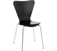 Silla de visita Calisto, de la marca CLP, apilable, color azul claro