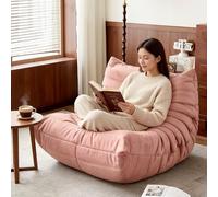 Silla decorativa sin brazos, cómodo sofá transpirable, asiento ergonómico para suelo, ideal para dormitorio, sala de estar, salón, oficina