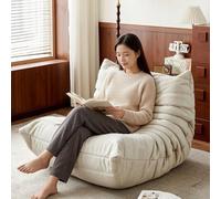 Silla decorativa sin brazos, cómodo sofá transpirable, asiento ergonómico para suelo, ideal para dormitorio, sala de estar, salón, oficina