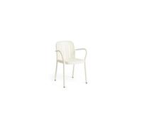 Silla Deville con Reposabrazos Color Blanco Crema